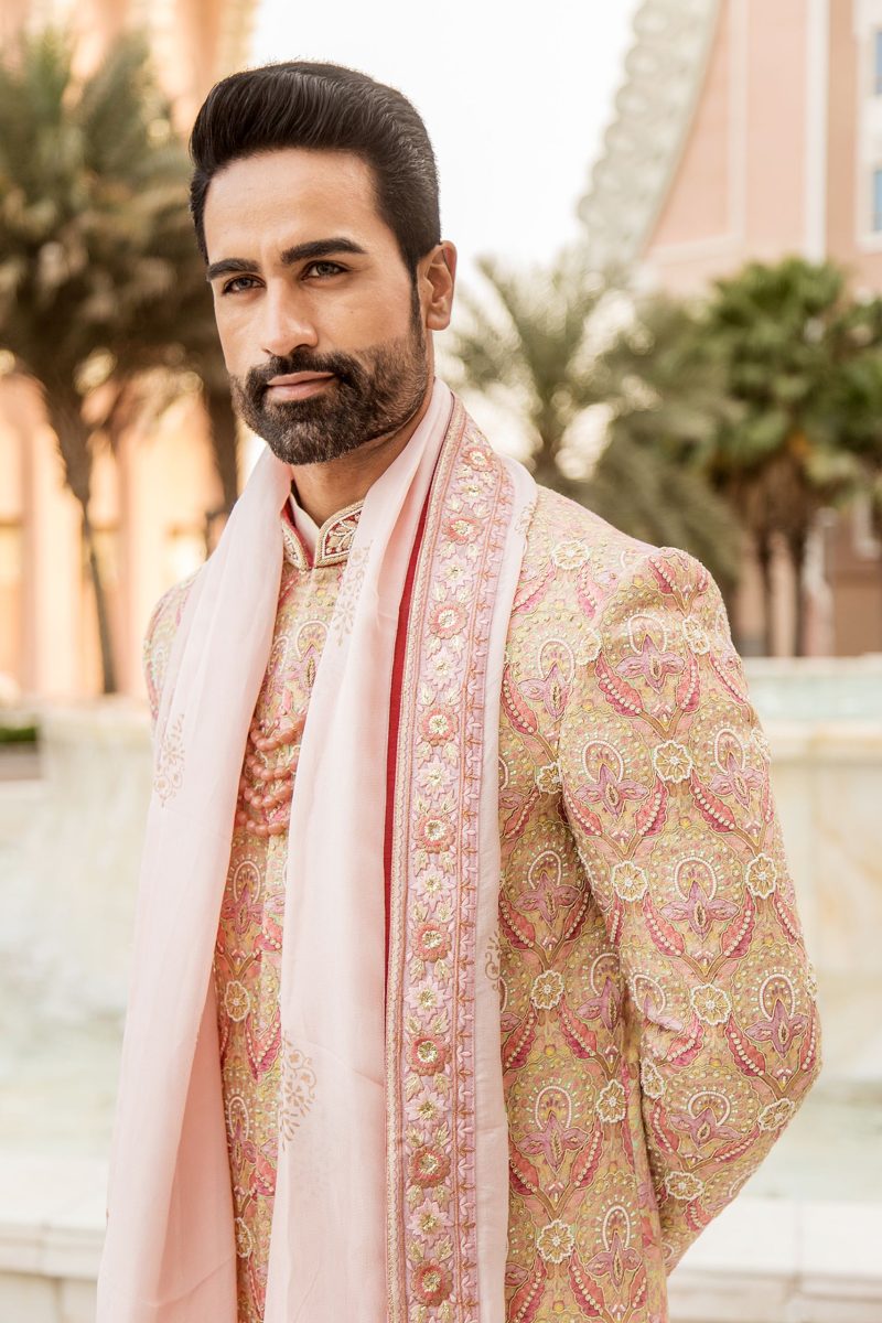 Multi Coloured Sherwani Set - Image 3