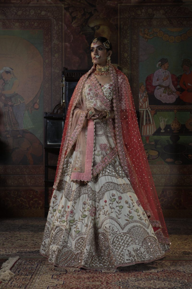 Pearl Ivory Bridal Lehenga Set