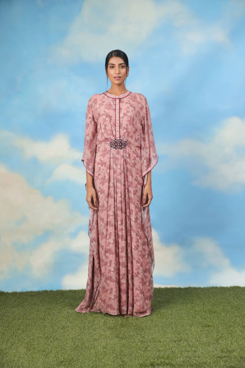 Rose Gold Printed Kaftan - Image 4